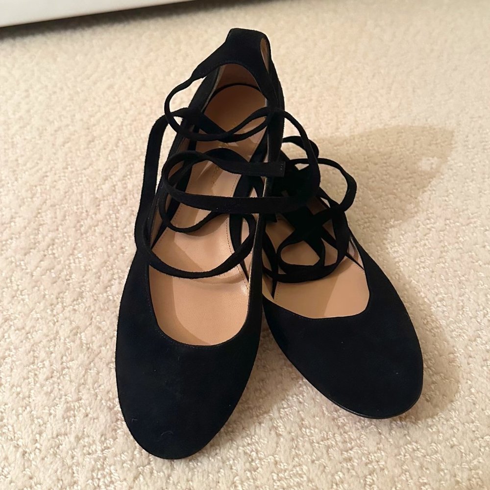 Gianvito Rossi Black Flats